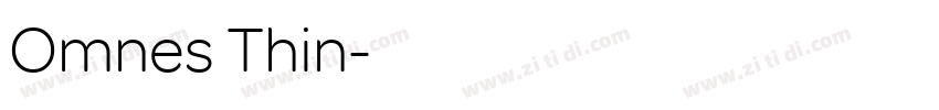 Omnes Thin字体转换